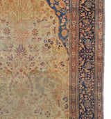 Antique Mohtasham Kashan Rug 4'4" x 6' 5"