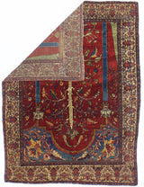 Antique Farahan Sarouk Rug 4'4" x 5' 9"
