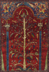 Antique Farahan Sarouk Rug 4'4" x 5' 9"