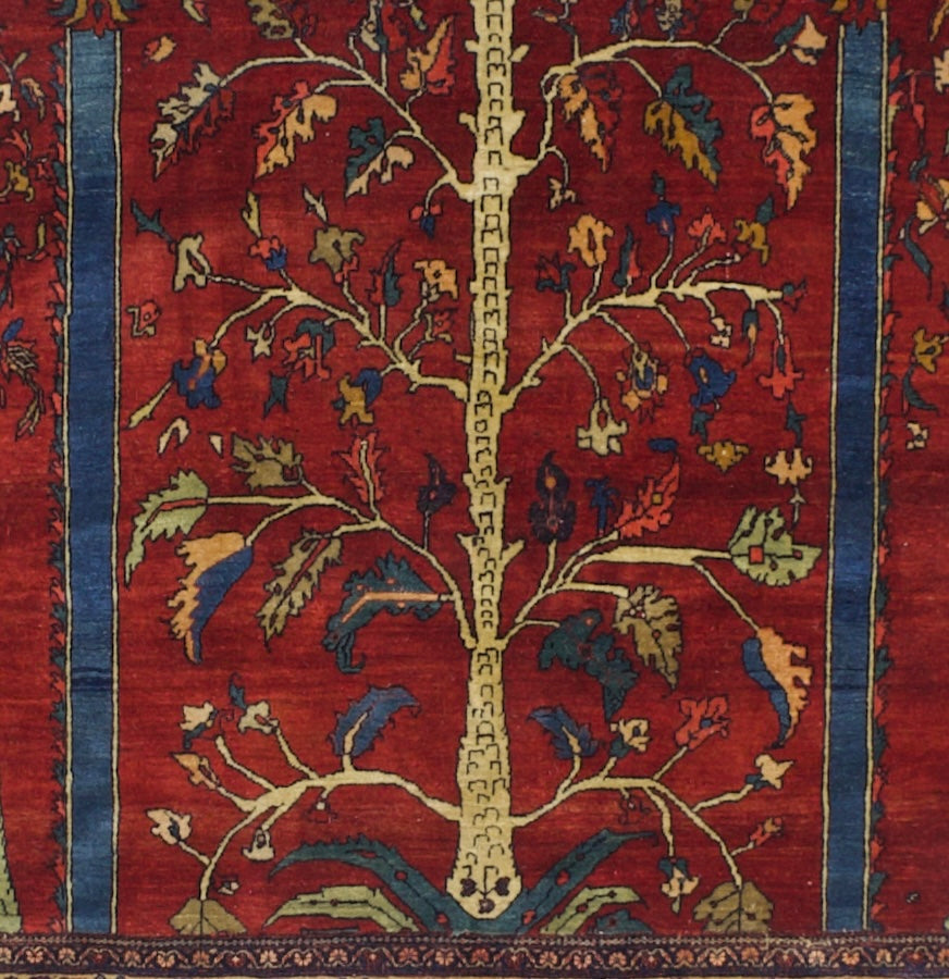 Antique Farahan Sarouk Rug 4'4" x 5' 9"