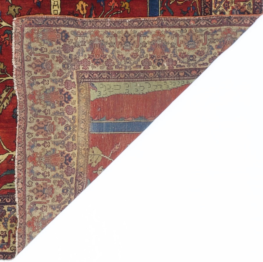 Antique Farahan Sarouk Rug 4'4" x 5' 9"