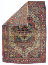 Fine Antique  Mohtasham Kashan Rug 6'11" x 10' 0"