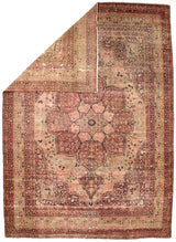 Antique  Lavar Kerman Rug 9' 0" x 13' 3''