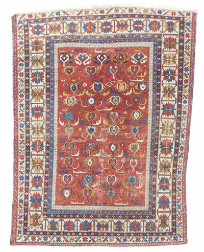 Antique Caucasian Kuba Rug 3' 10'' x 5' 3