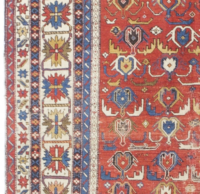 Antique Caucasian Kuba Rug 3' 10'' x 5' 3"