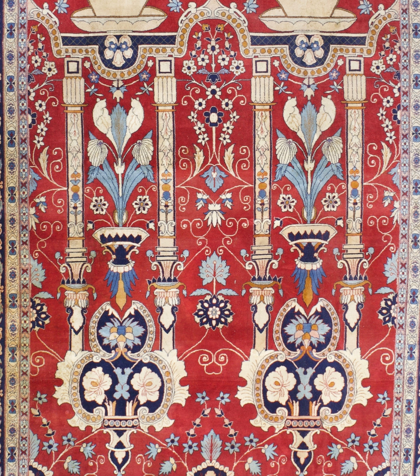Antique Kashan Rug 6' 11'' x 11' 10''