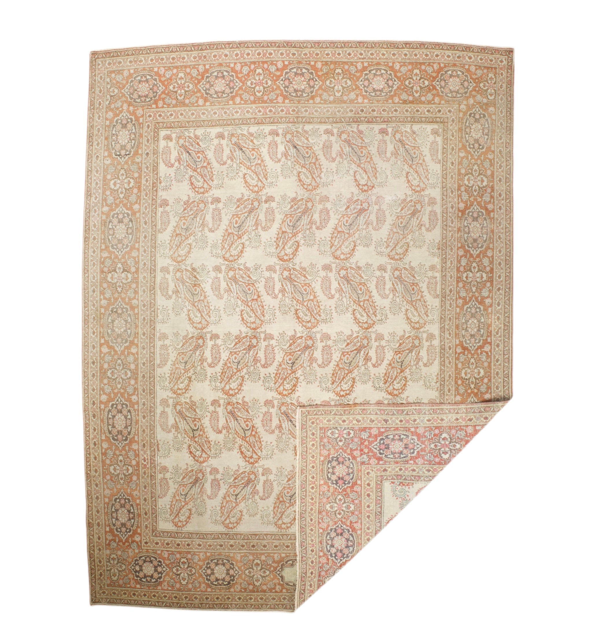 Antique  Haji Jailli Tabriz Rug 9'5" x 12' 5''