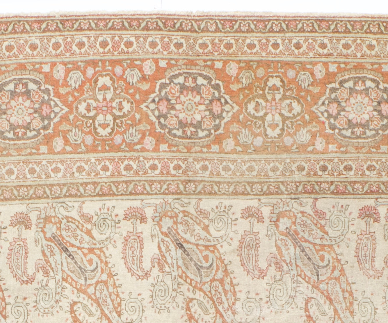 Antique  Haji Jailli Tabriz Rug 9'5" x 12' 5''