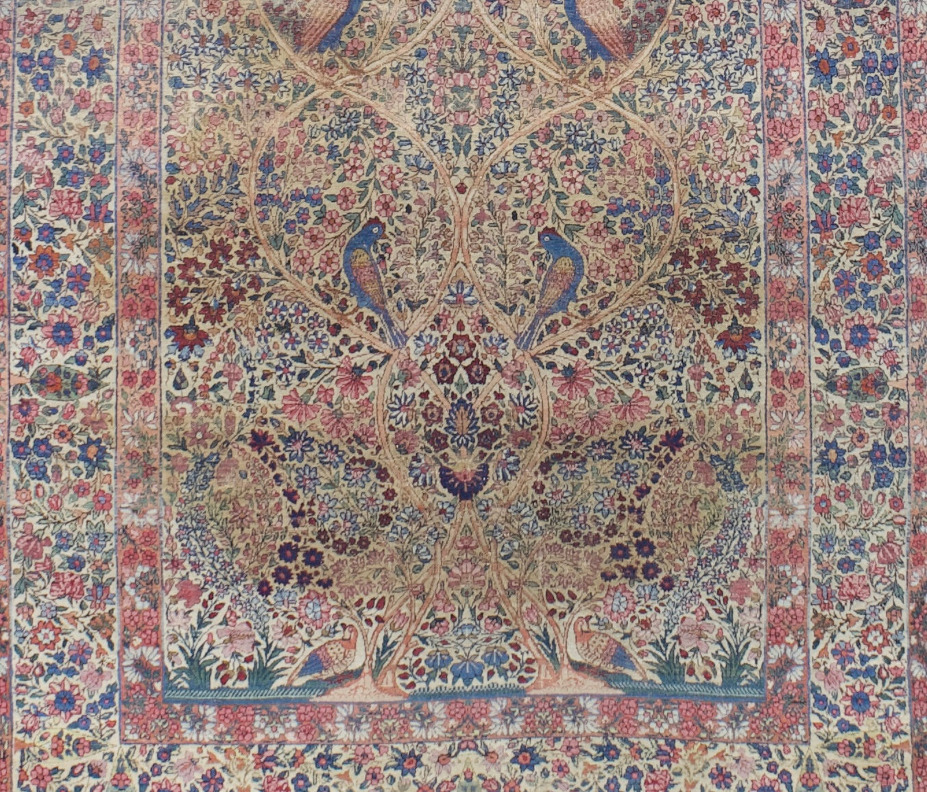 Antique  Lavar Kerman Rug 4'5" x 6' 10"