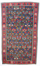 Antique Turkish Kilim Rug 5'6" x 9' 9"