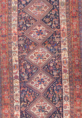 Antique  Qashqai Rug 3'10" x 16' 3''