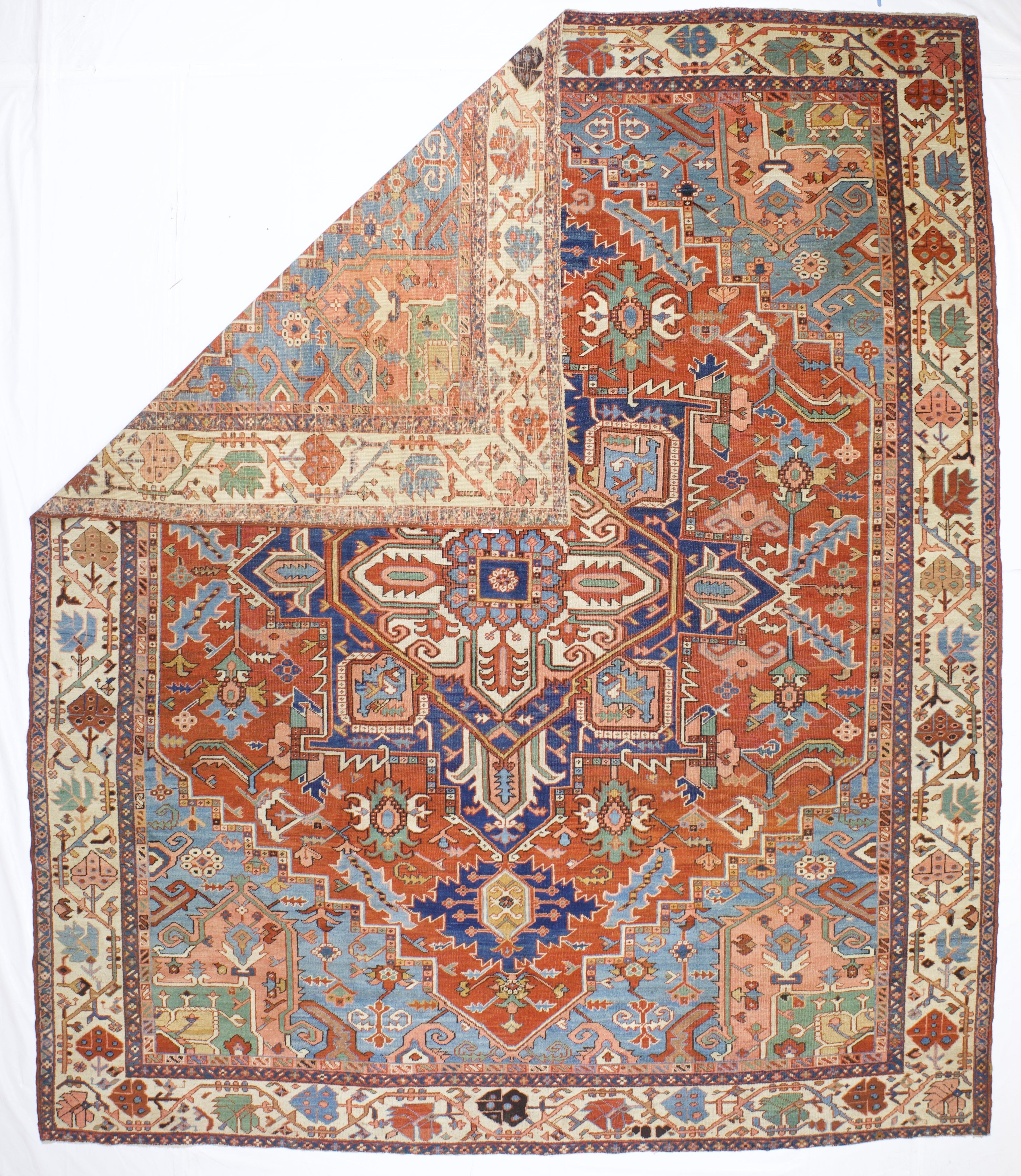 Antique  Serapi Rug 10' 4'' x 12' 5''