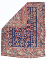 Antique Caucasian Kuba Rug 4'6" x 5' 9"