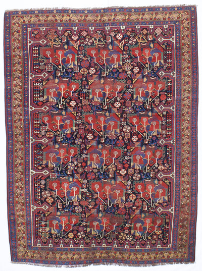 Antique Qashqai Rug 5'3