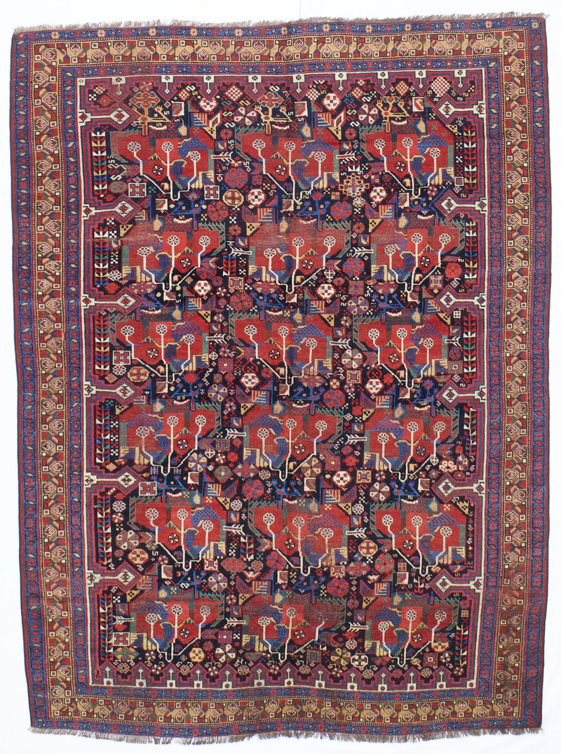 Antique Qashqai Rug 5'3