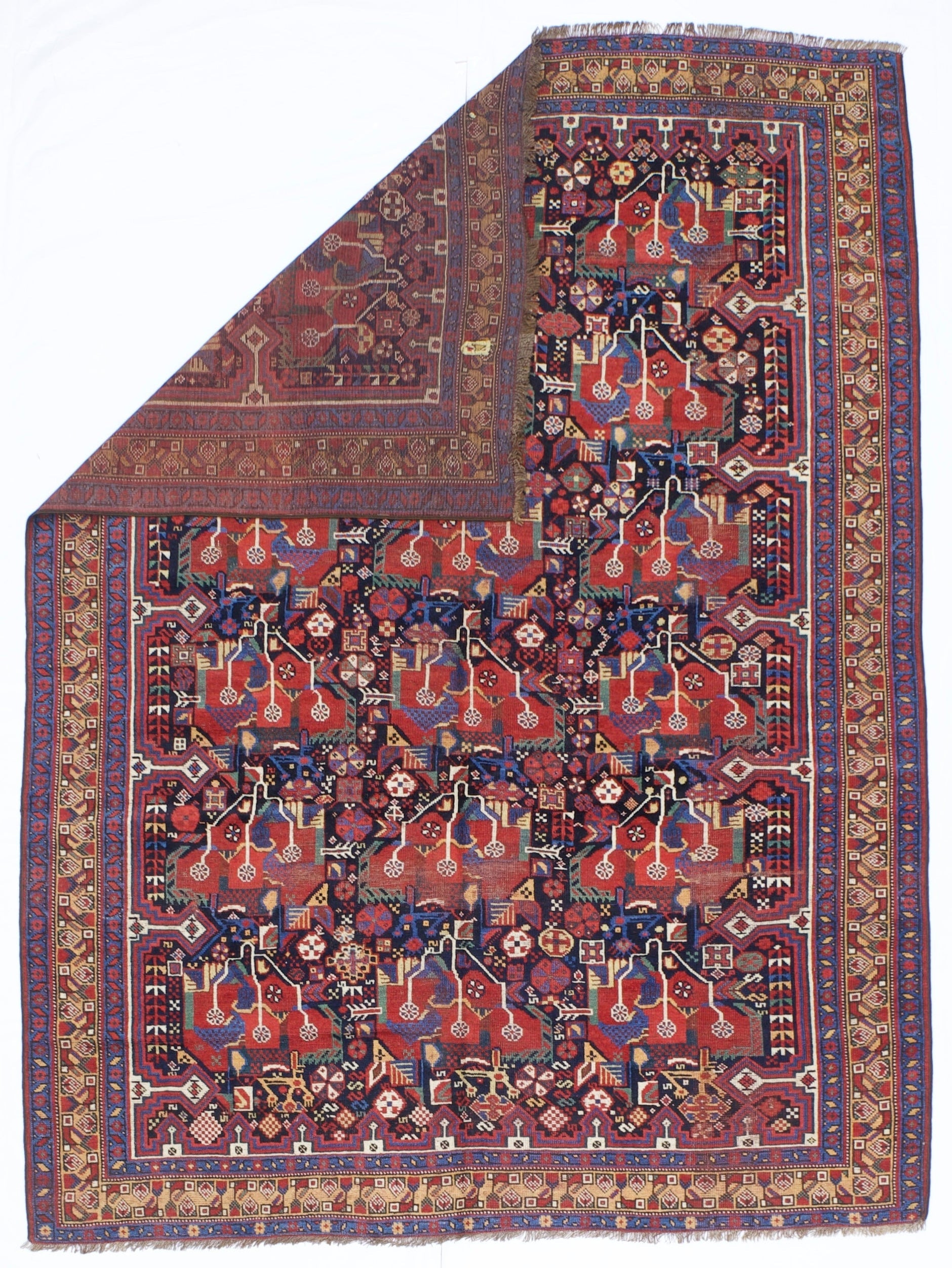 Antique Qashqai Rug 5'3" x 7' 1"