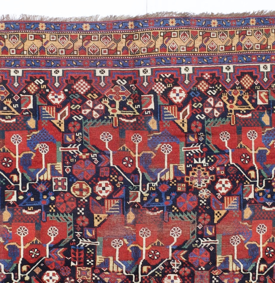 Antique Qashqai Rug 5'3" x 7' 1"