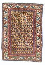 Antique Caucasian Kuba Rug 3'8" x 5' 3"