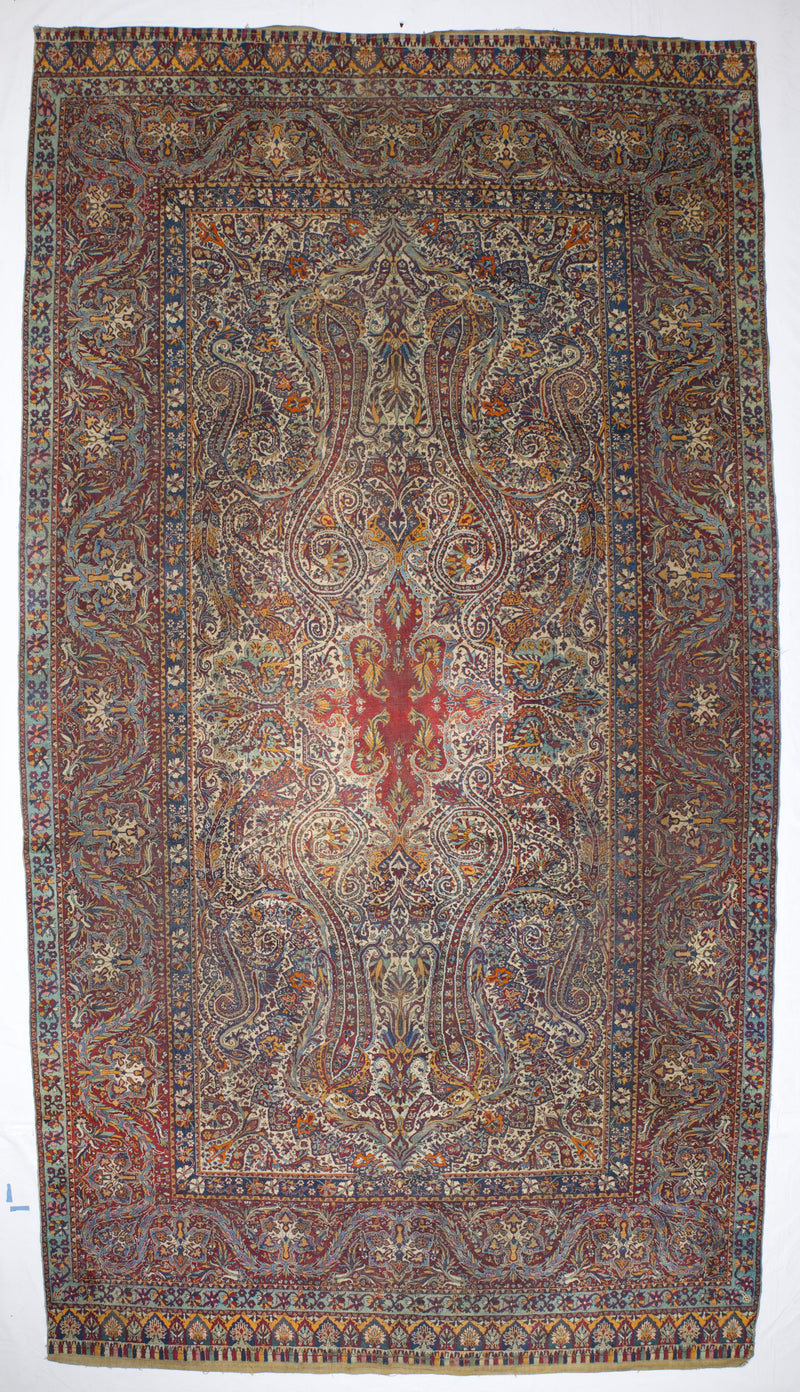 Fine Antique Yazd Rug 8'10