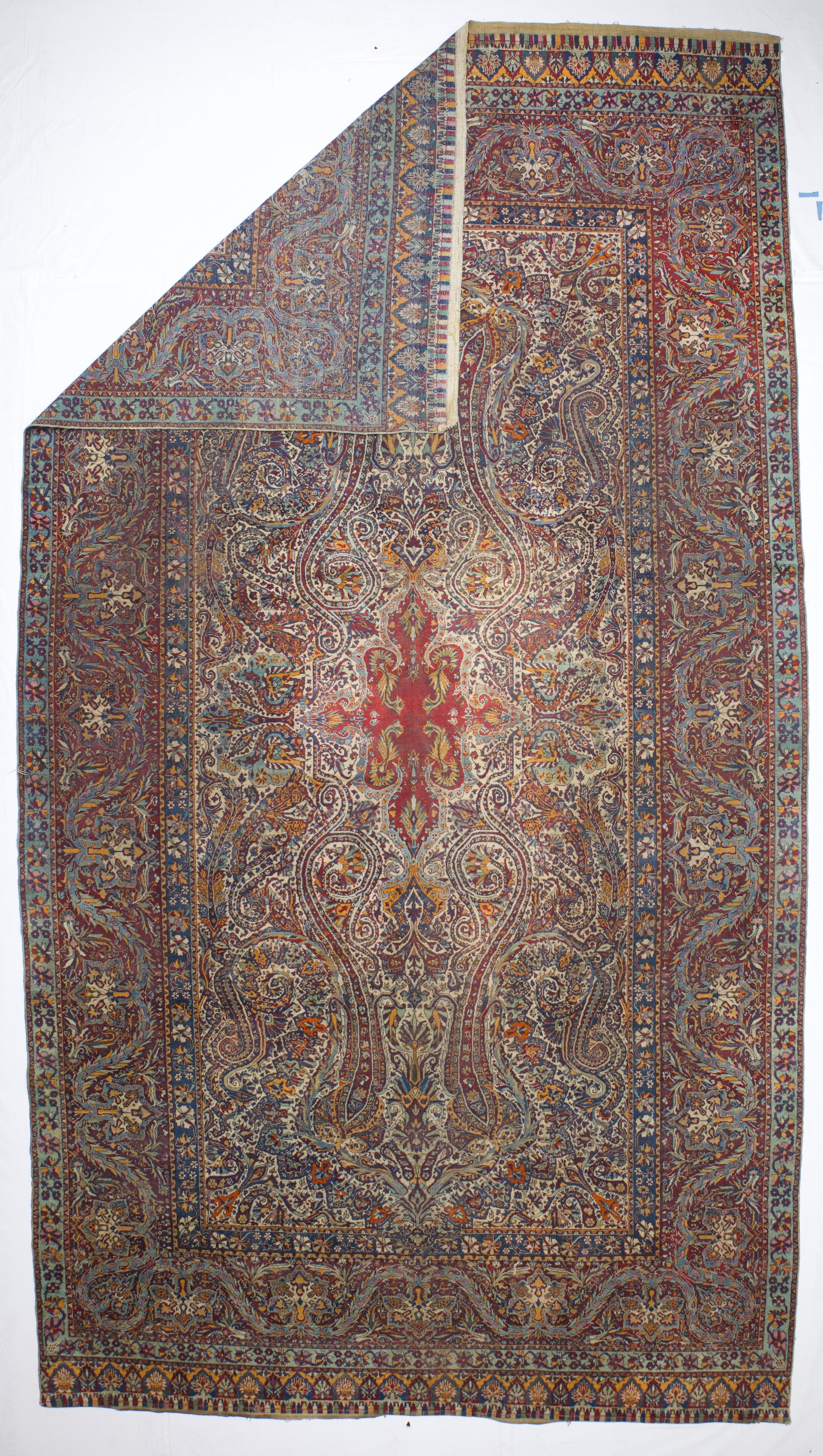 Fine Antique Yazd Rug 8'10" x 16' 0"