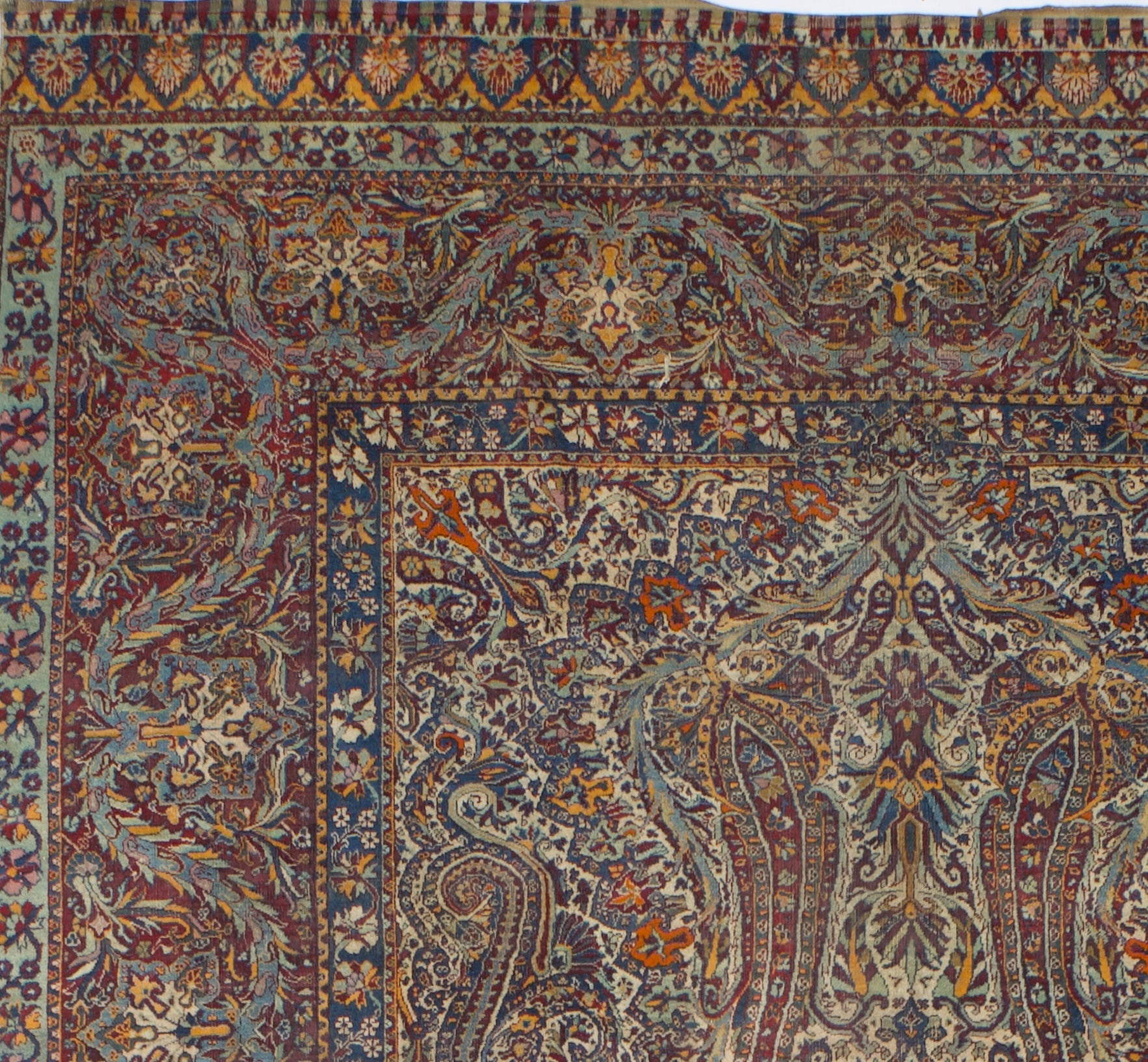 Fine Antique Yazd Rug 8'10" x 16' 0"