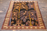Antique Bakhshayesh unusual Tree Design Rug 4' 2" x 6' 11"