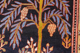 Antique Bakhshayesh unusual Tree Design Rug 4' 2" x 6' 11"