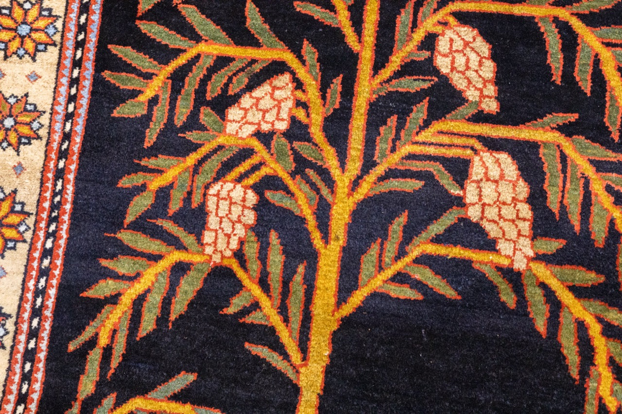 Antique Bakhshayesh unusual Tree Design Rug 4' 2" x 6' 11"