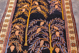 Antique Bakhshayesh unusual Tree Design Rug 4' 2" x 6' 11"