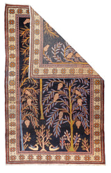Antique Bakhshayesh unusual Tree Design Rug 4' 2" x 6' 11"