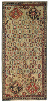 Antique Caucasian Shirvan Long Rug 4'3" x 9' 5''