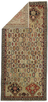 Antique Caucasian Shirvan Long Rug 4'3" x 9' 5''
