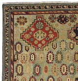 Antique Caucasian Shirvan Long Rug 4'3" x 9' 5''