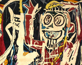 Fine French Wool Rug After Basquiat 5' 9" x 8' 6''