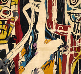 Fine French Wool Rug After Basquiat 5' 9" x 8' 6''
