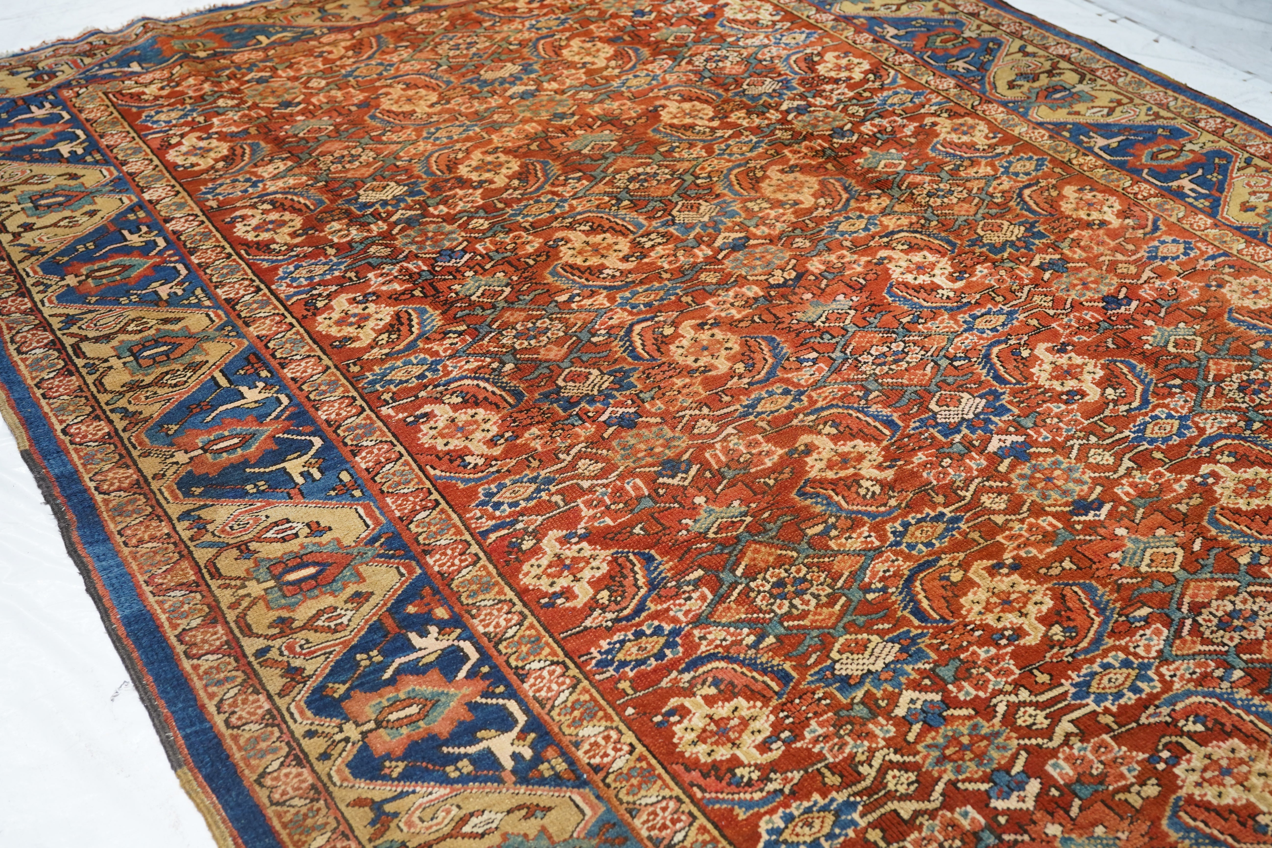 Antique Heriz Rug 7'7'' x 11'8''