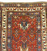 Fine Antique Caucasian Ganje Kazak Rug 3'4" x 6' 10"