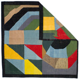 Fine Vintage After Sonia Delaunay Design Wool Rug 6' 2" x 6' 2''