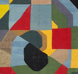 Fine Vintage After Sonia Delaunay Design Wool Rug 6' 2" x 6' 2''