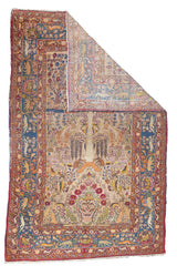 Antique  Tehran Rug 4'3" x 6' 7"