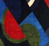 French Mid Century Artistic Rug. Sonia Delaunay Design 4'11" x 8' 2"