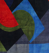 French Mid Century Artistic Rug. Sonia Delaunay Design 4'11" x 8' 2"