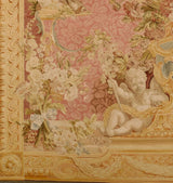 Extremely Fine and Rare Antique French Beauvais Aubusson Tapestry 9'1" x 9' 10''
