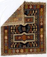 Antique Caucasian Kuba Rug 3' 10" x 4' 4"