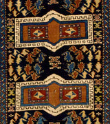 Antique Caucasian Kuba Rug 3' 10" x 4' 4"