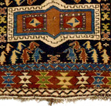 Antique Caucasian Kuba Rug 3' 10" x 4' 4"