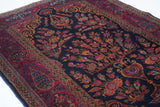 Antique Manchester Kashan Rug 3'6'' x 4'10''
