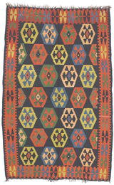 Fine Antique Caucasian Kilim Rug 5'3" x 8' 4"