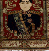 Antique  Pictorial Mohtasham Kashan Rug 2'1" x 2' 8''