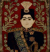 Antique  Pictorial Mohtasham Kashan Rug 2'1" x 2' 8''
